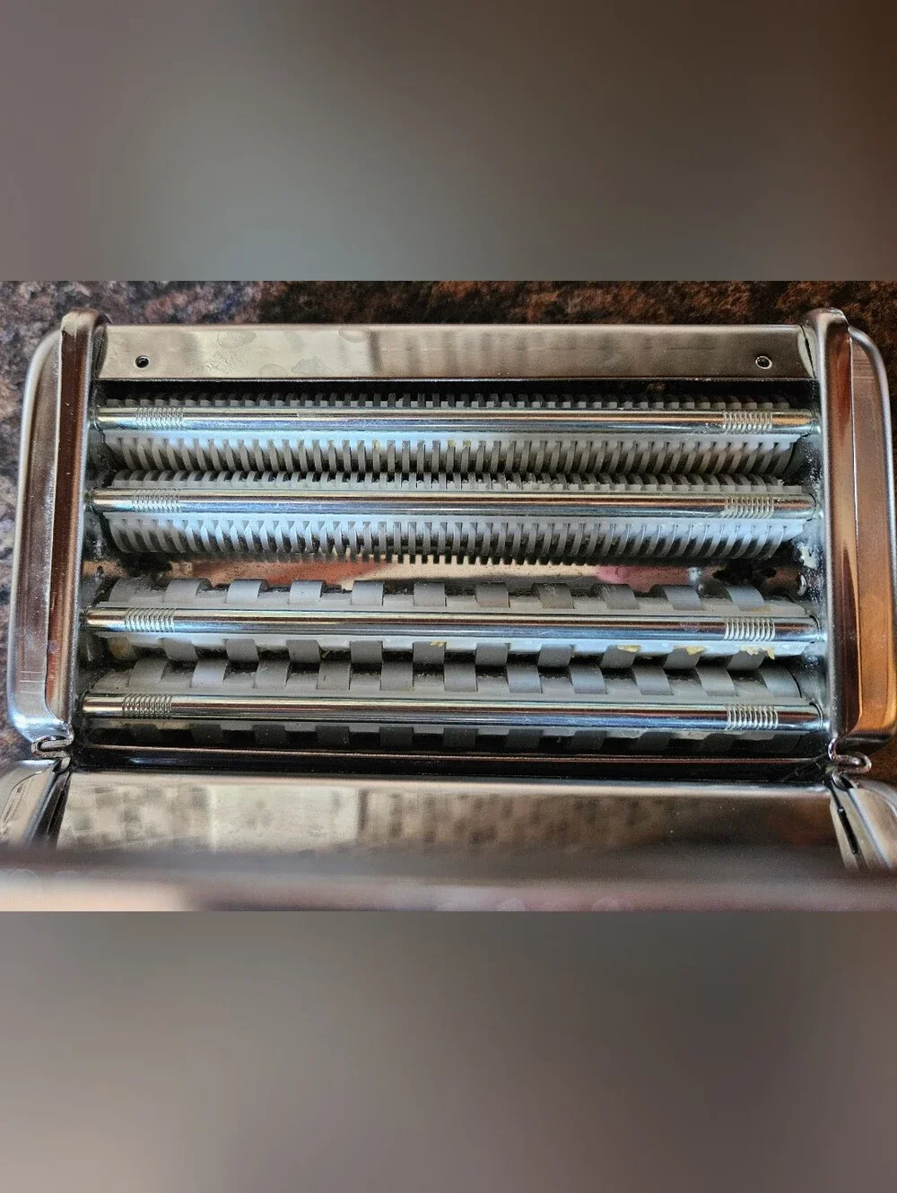 Marcato Atlas 150 Classic Line Chrome Steel Pasta Maker w/ Handle and Clamp